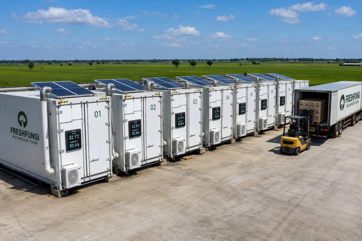 Large-Scale Mushroom Cultivation Container | Henvic