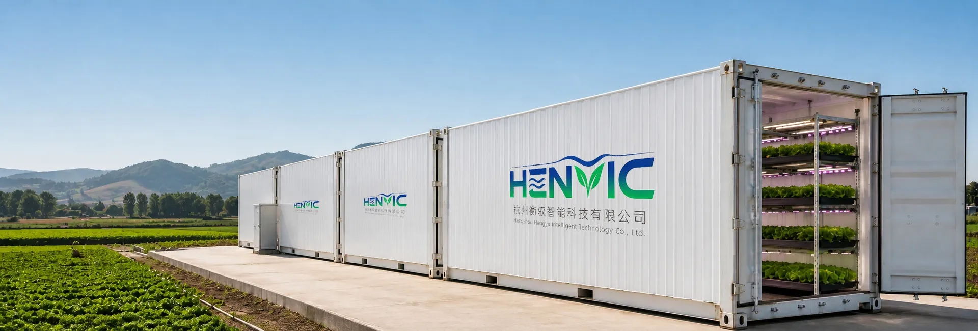 Container farm:40 ft Vegetable Container Farm Pea Shoots and Microgreens Programme